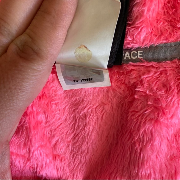 The NorthFace Neon Pink Orange Fluffly Zip Up - Picture 7 of 10